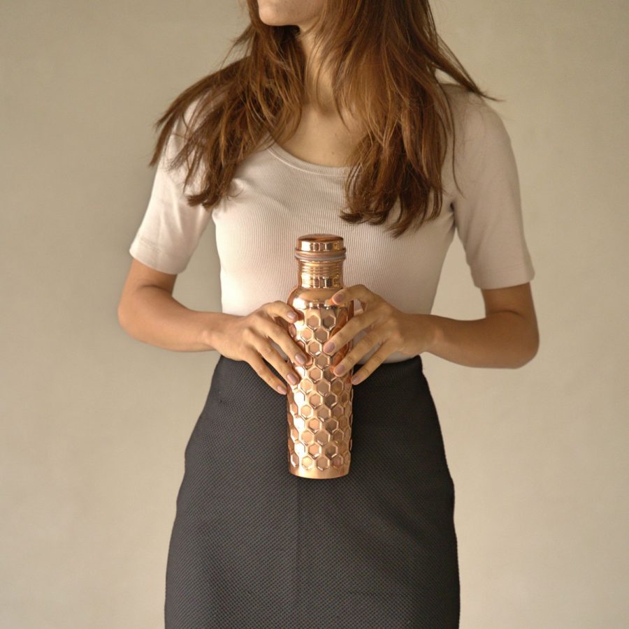 Diamond Copper Water Bottle (34oz) – Lucky Owl