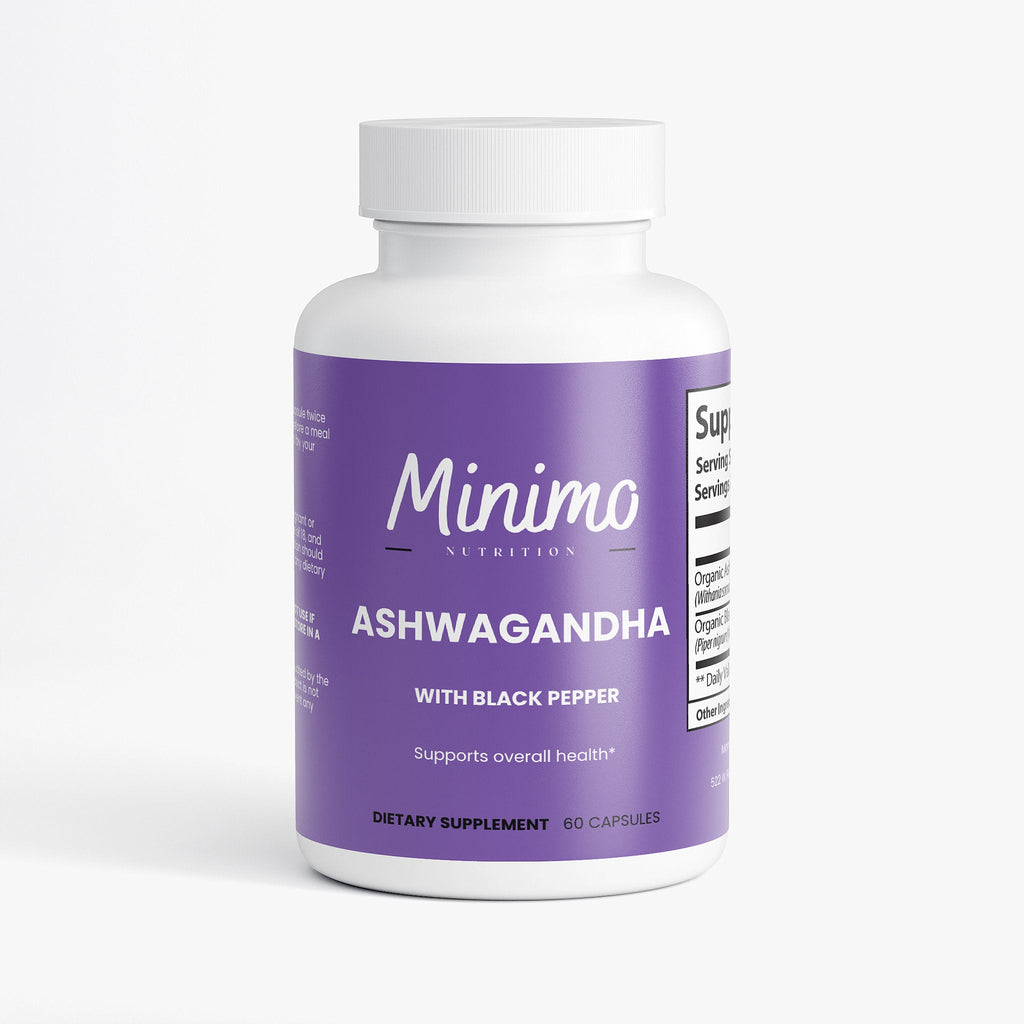 Organic Ashwagandha with Black Pepper, 60 ct.