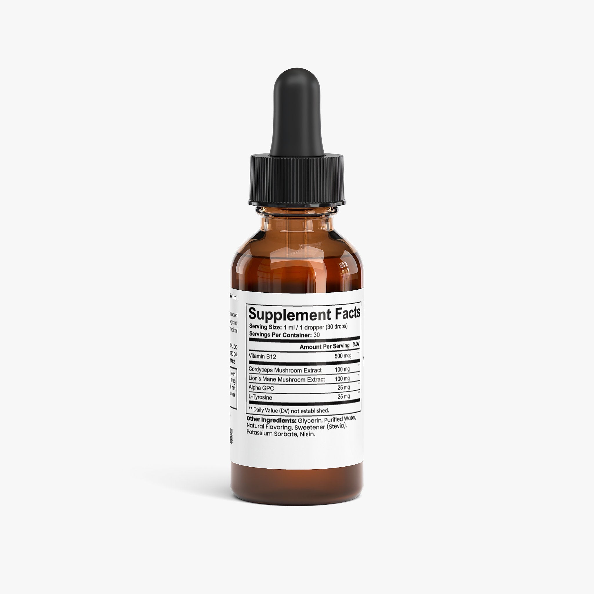 Vitamin B12 Drops with Lion’s Mane, Cordyceps & Alpha GPC