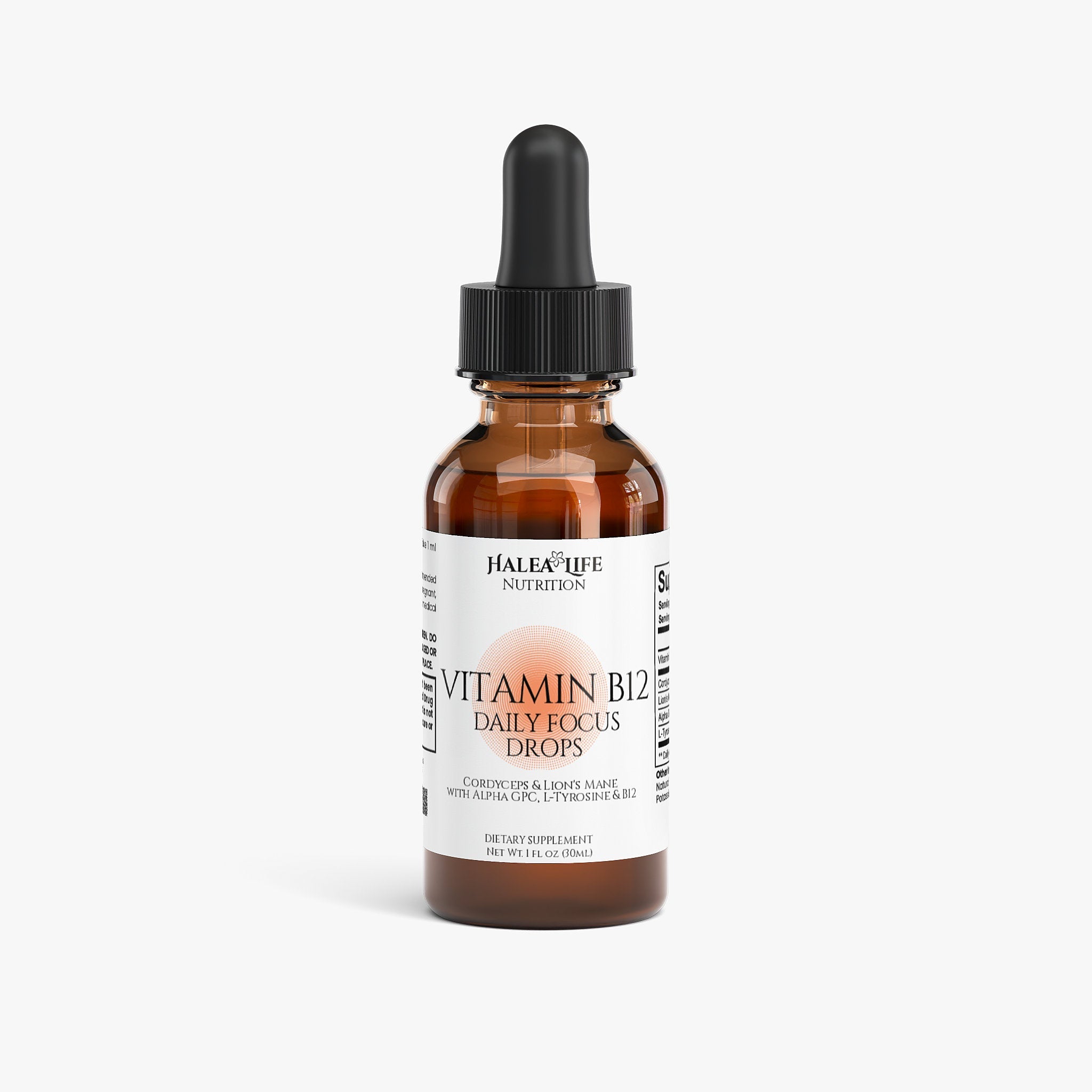 Vitamin B12 Drops with Lion’s Mane, Cordyceps & Alpha GPC