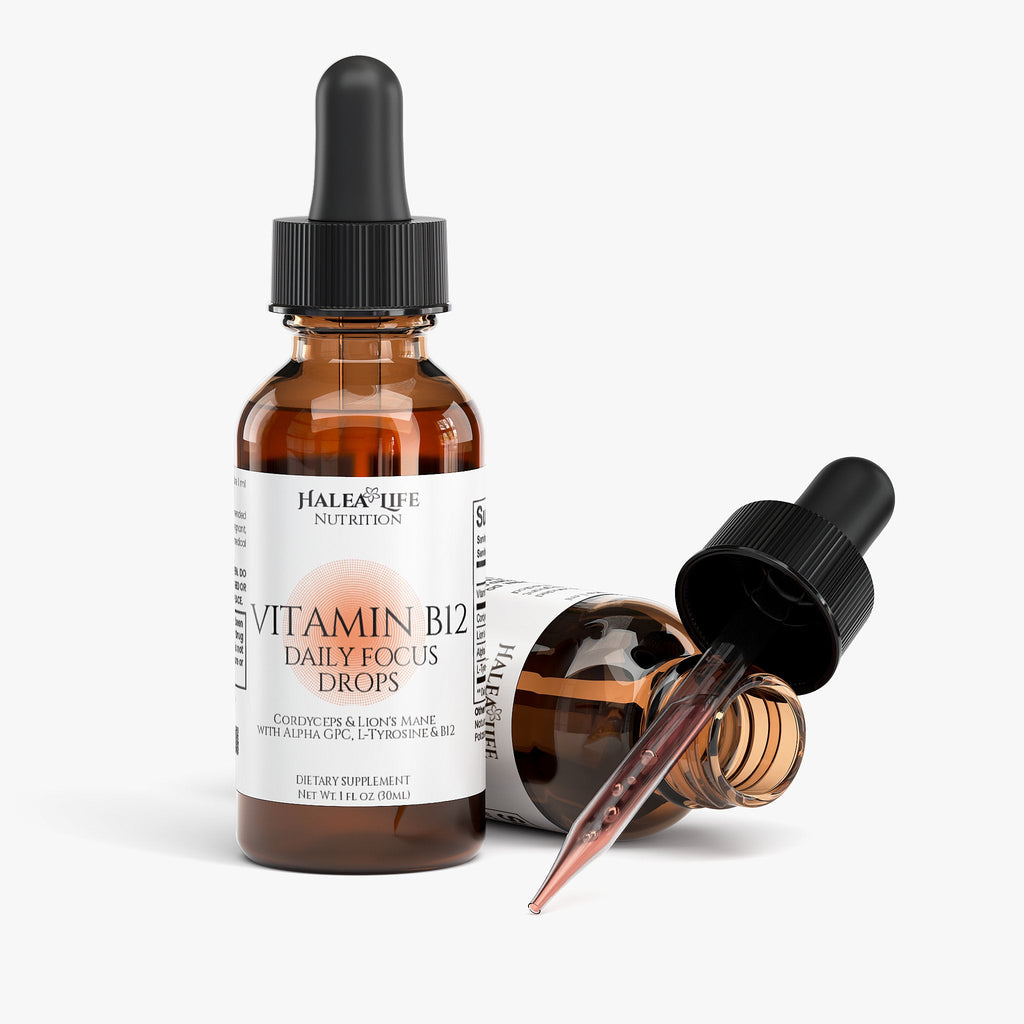Vitamin B12 Drops with Lion’s Mane, Cordyceps & Alpha GPC