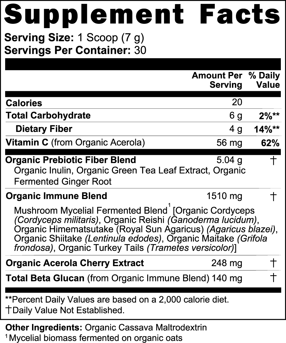 Fermented Mushroom & Prebiotic Blend