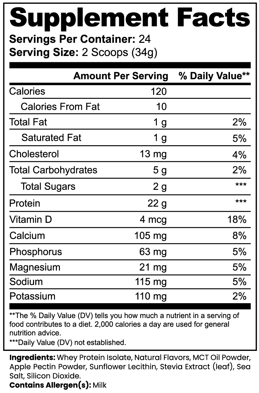 Vanilla Performance Whey Protein Isolate