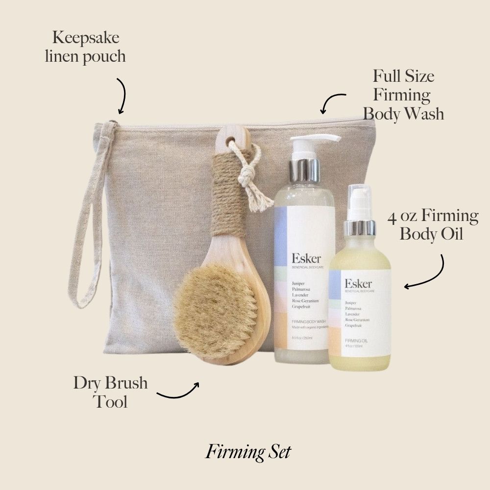 Firming Set — Body Wash, Oil & Dry Brush | TTHIRTY