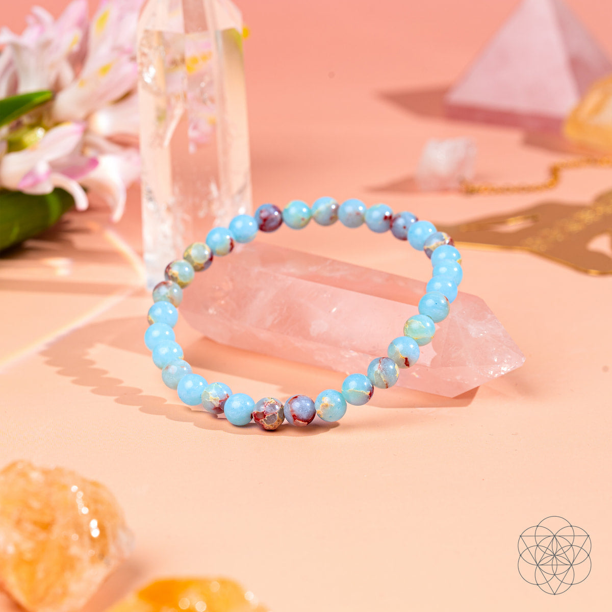 Empath's Shield Bracelet – Aqua Terra Jasper