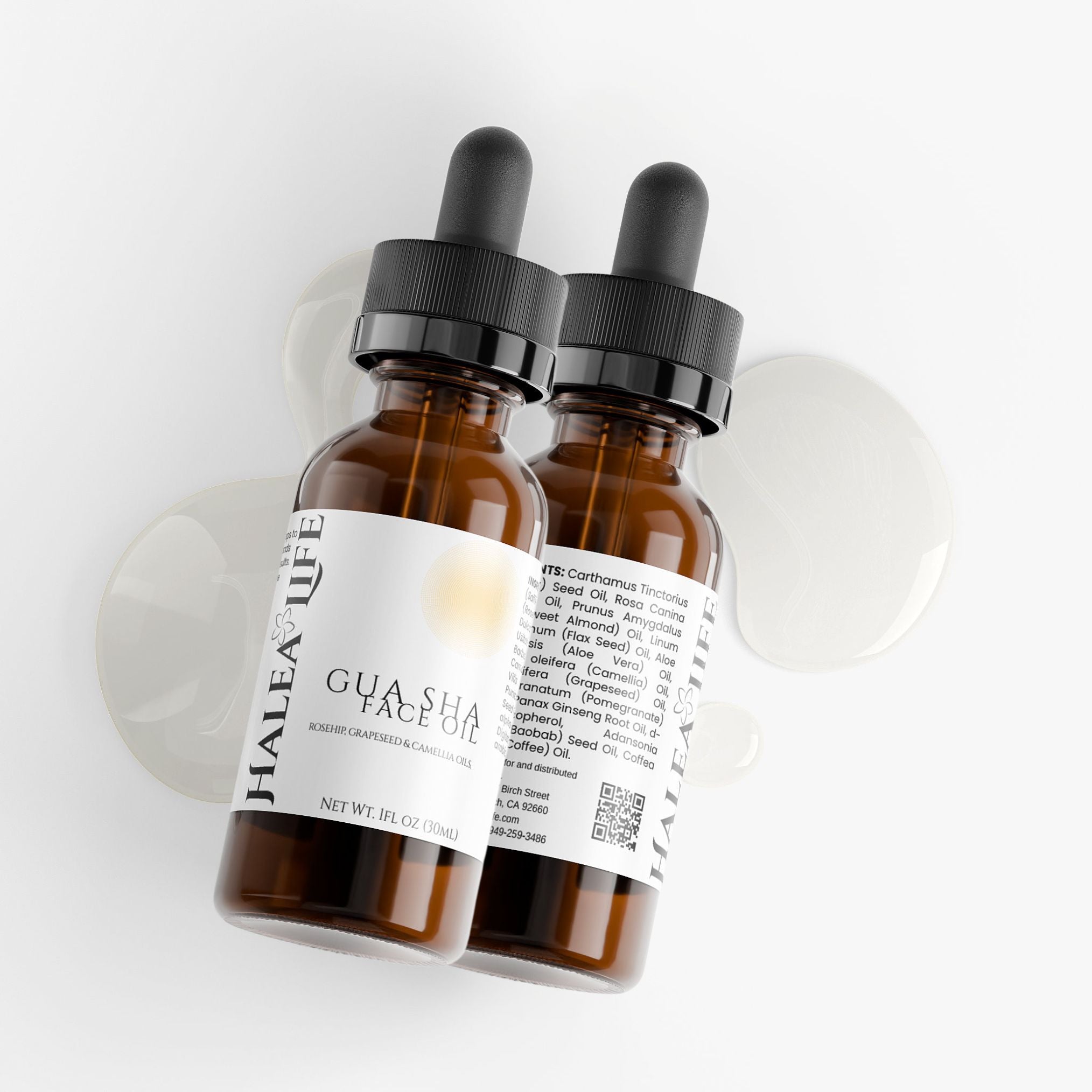 Gua Sha Face Oil - Rosehip, Camellia & Vitamin E