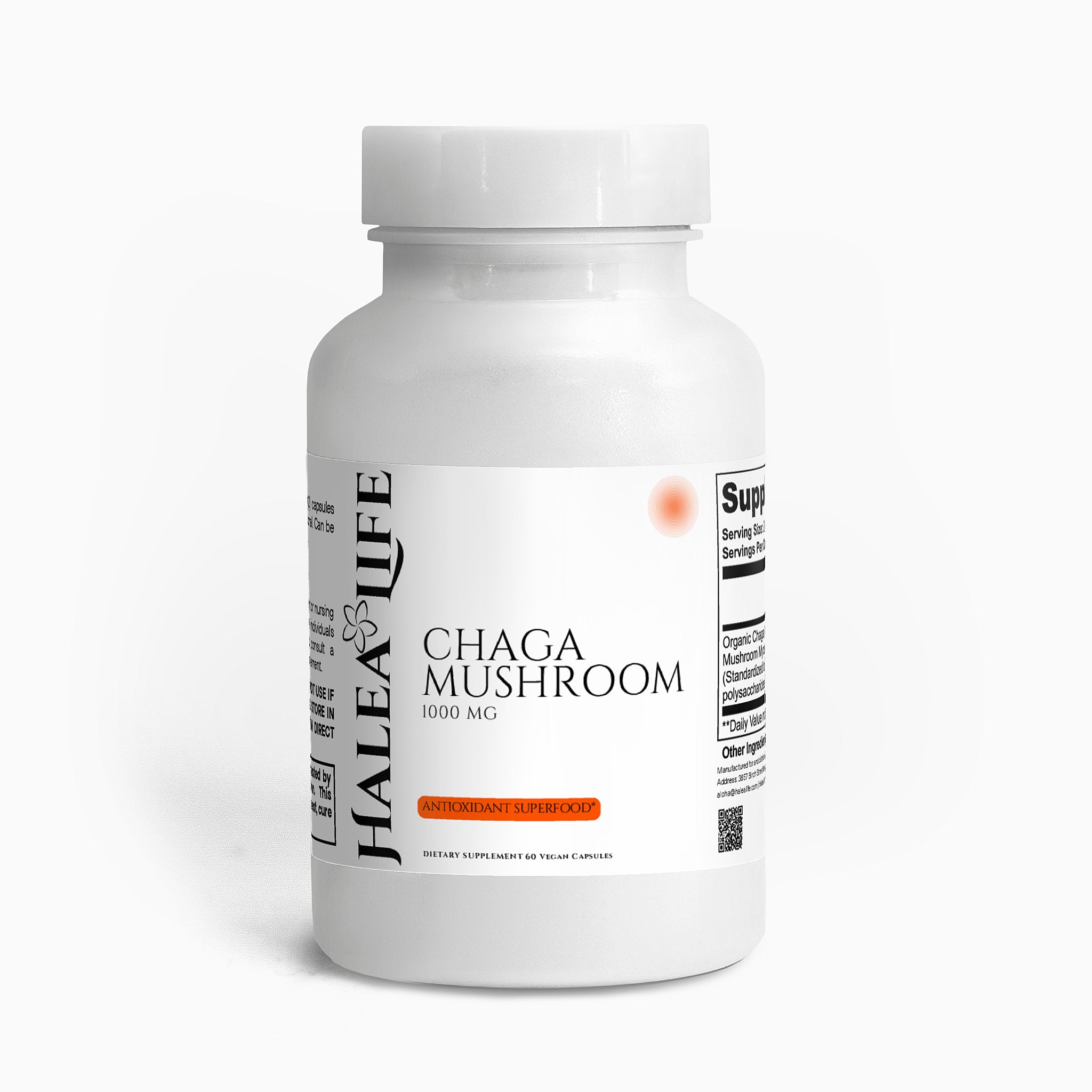 Organic Chaga Mushroom Capsules 1000mg